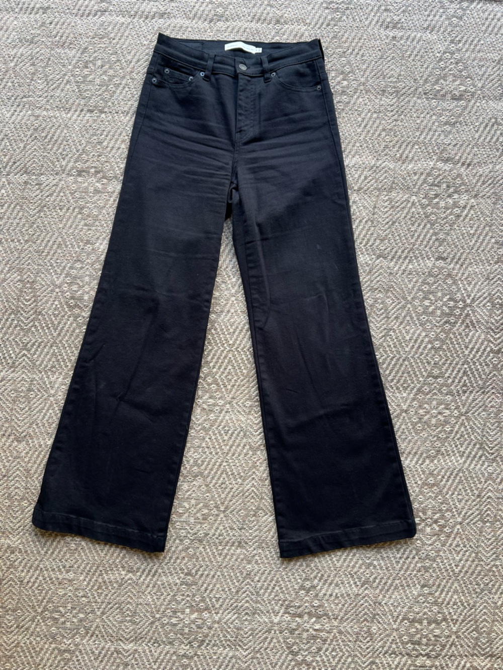 InWear Copenhagen 1960 Parris Wide Leg Jeans Black Womens Size 29‎